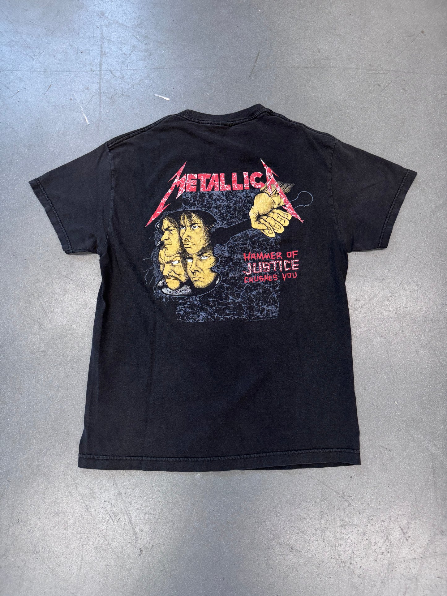 1994 METALLICA ... AND JUSTICE FOR ALL HAMMER OF JUSTICE TEE (PULLED TAG)