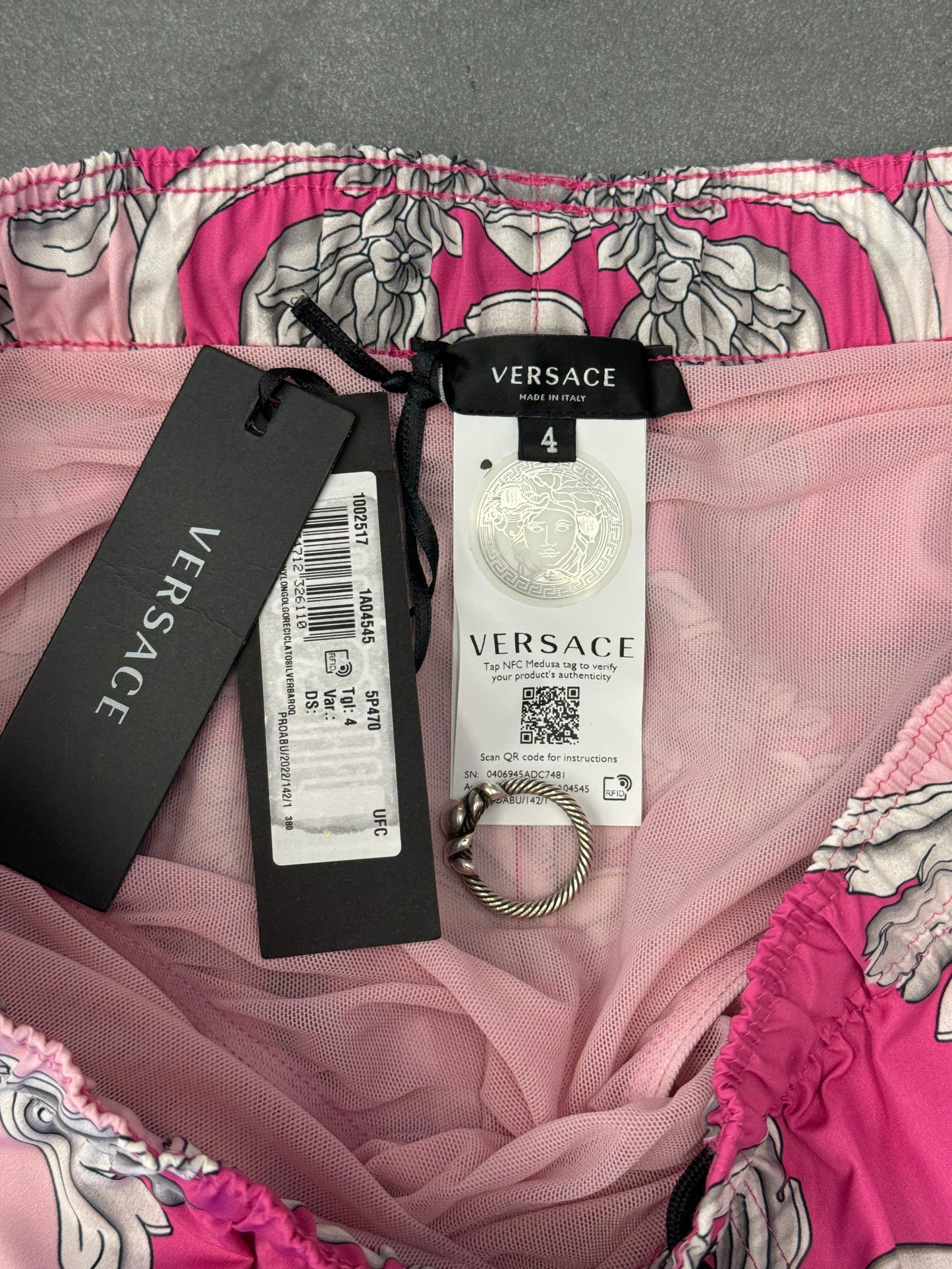 VERSACE BAROQUE BOARDSHORTS - PINK