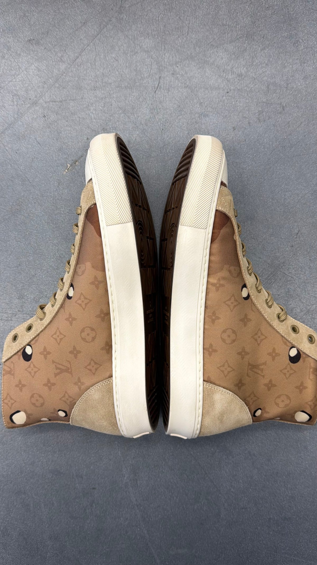 LOUIS VUITTON TATTOO MONOGRAM ANKLE SNEAKERS