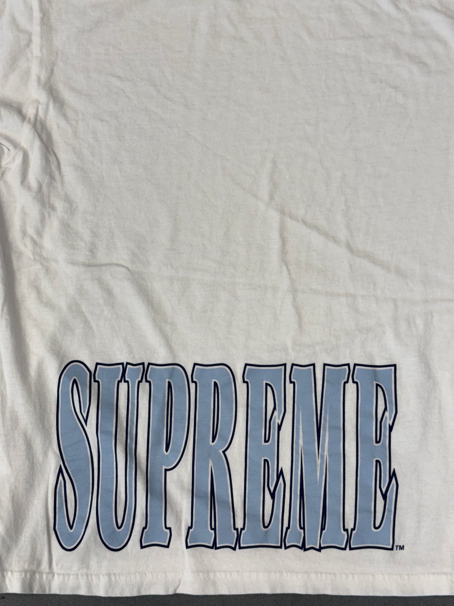 FW25 SUPREME CRACKED STRETCH SS TOP - WHITE (M)