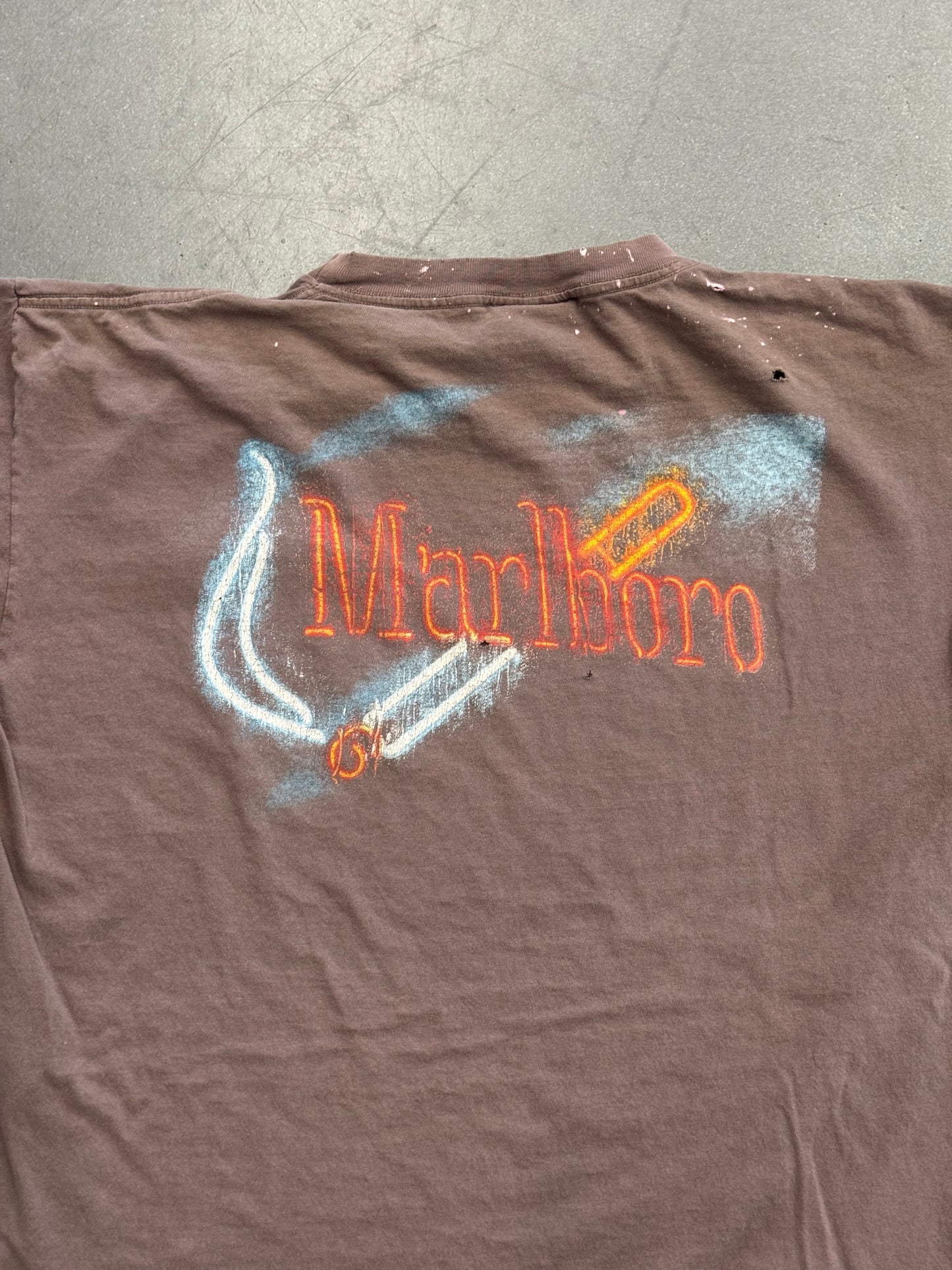 90S MARLBORO NEON SIGN POCKET TEE (MARLBORO COUNTY STORE)