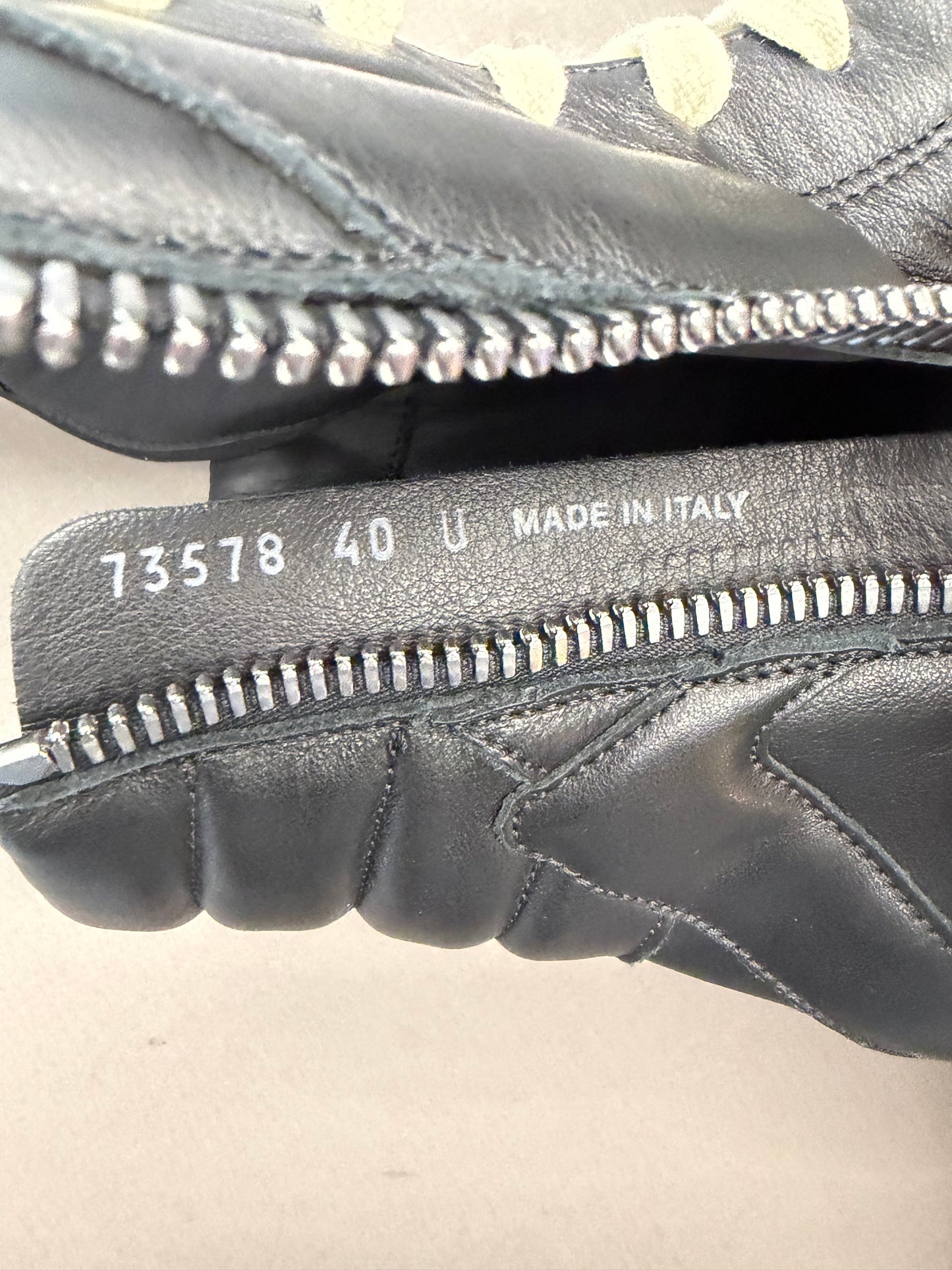 SIZE 40 RICK OWENS CREEP GEOBASKET SNEAKER - BLACK (W/BOX)