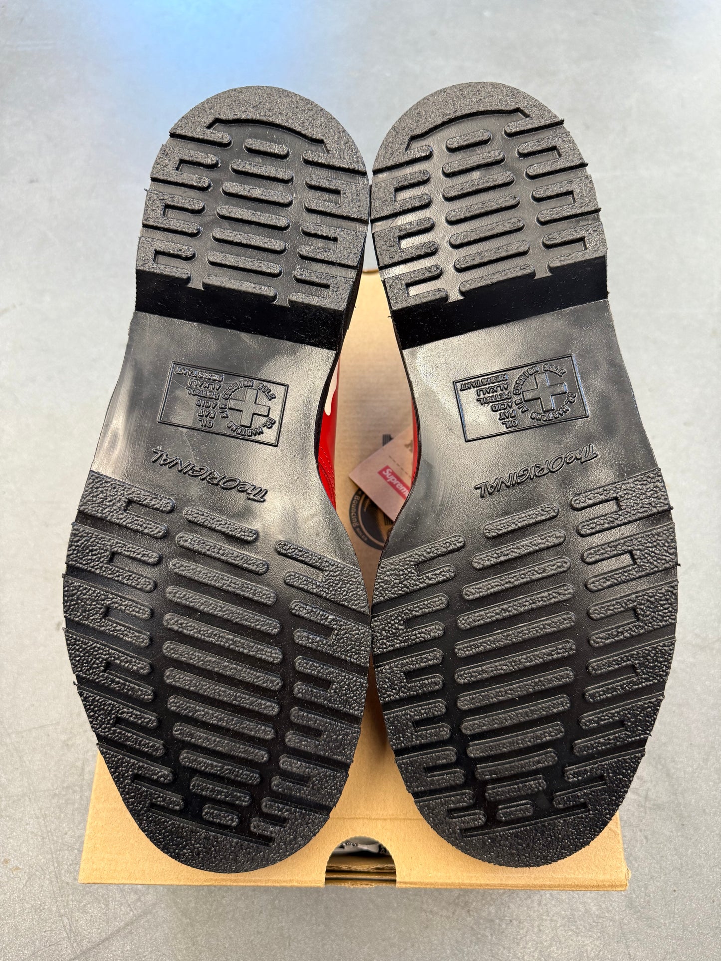 FW25 SUPREME DR. MARTENS 1461 3-EYE SHOE - RED