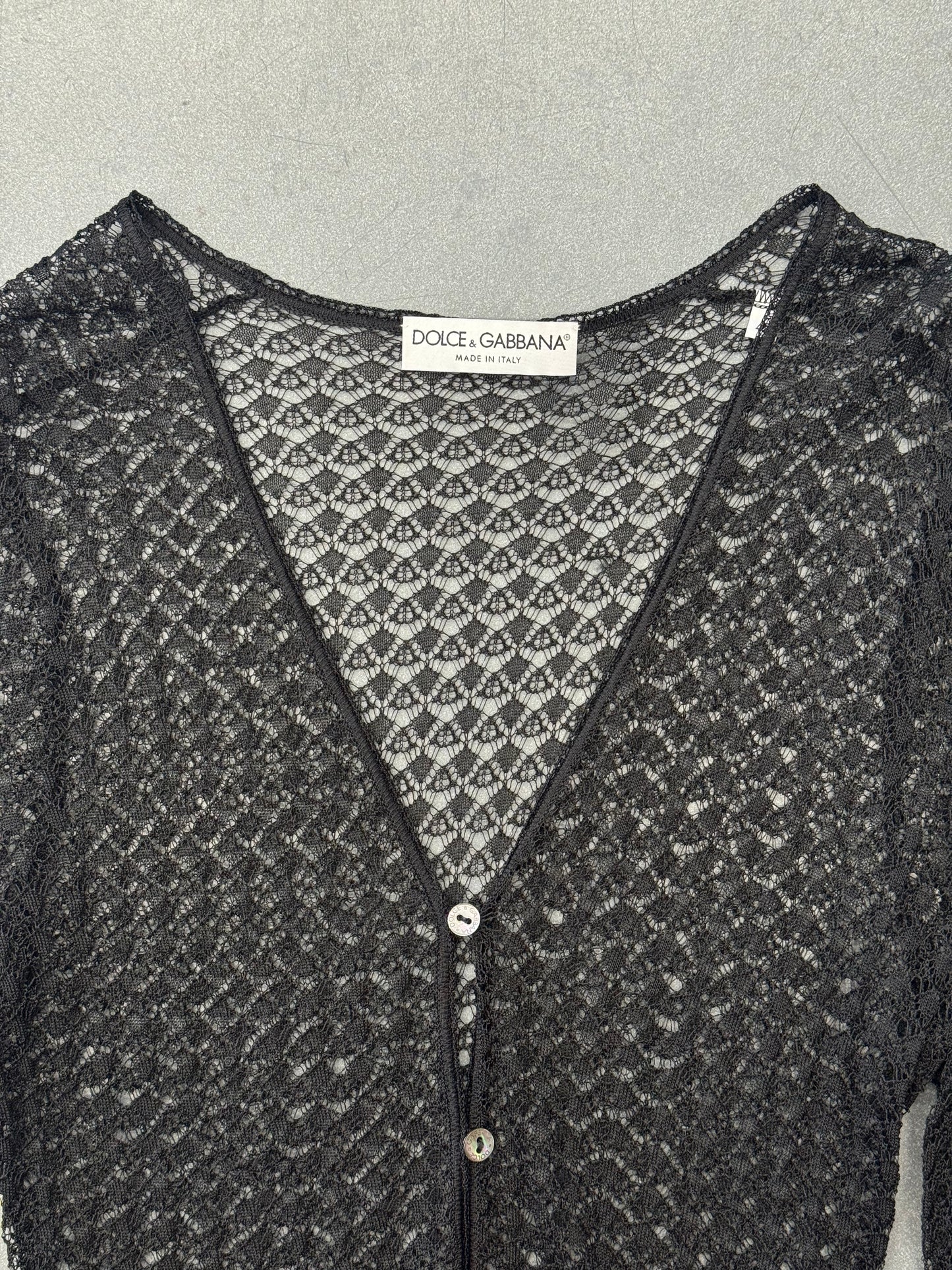 VINTAGE DOLCE & GABBANA VISCOSE LACE CARDIGAN