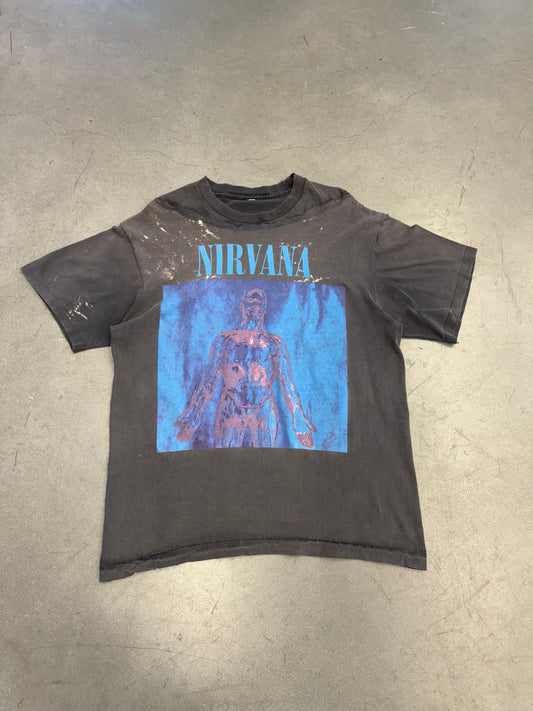 1992 NIRVANA SLIVER REPAIRED NECK TEE (PULLED TAG)