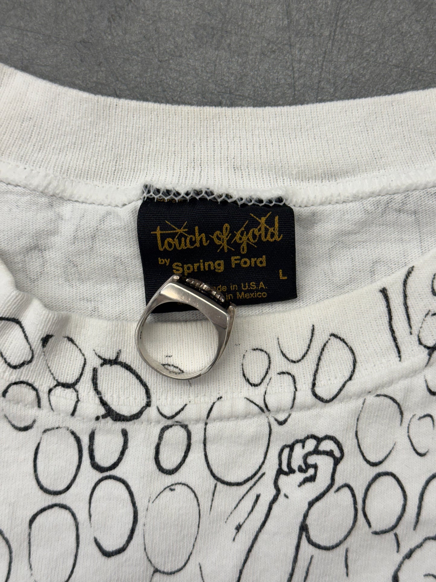 1993 BEAVIS AND BUTT-HEAD CONCERT AOP TEE (TOUCH OF GOLD TAG)