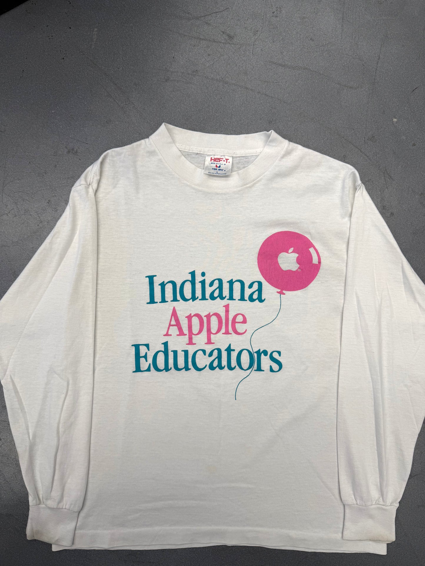 90'S INDIANA APPLE EDUCATORS LS TEE (HEF-T TAG)