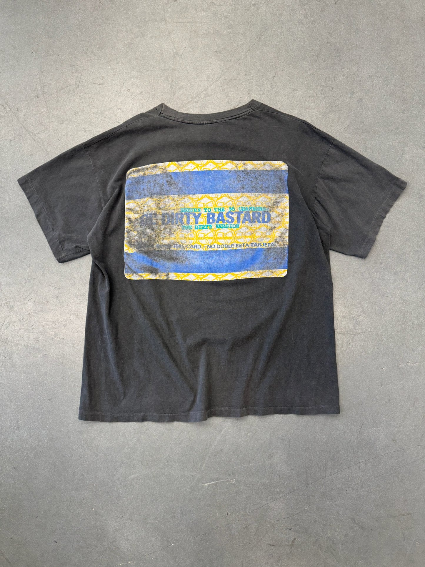 90S OL DIRTY BASTARD ID BOOTLEG RAP TEE (FADED TAG)