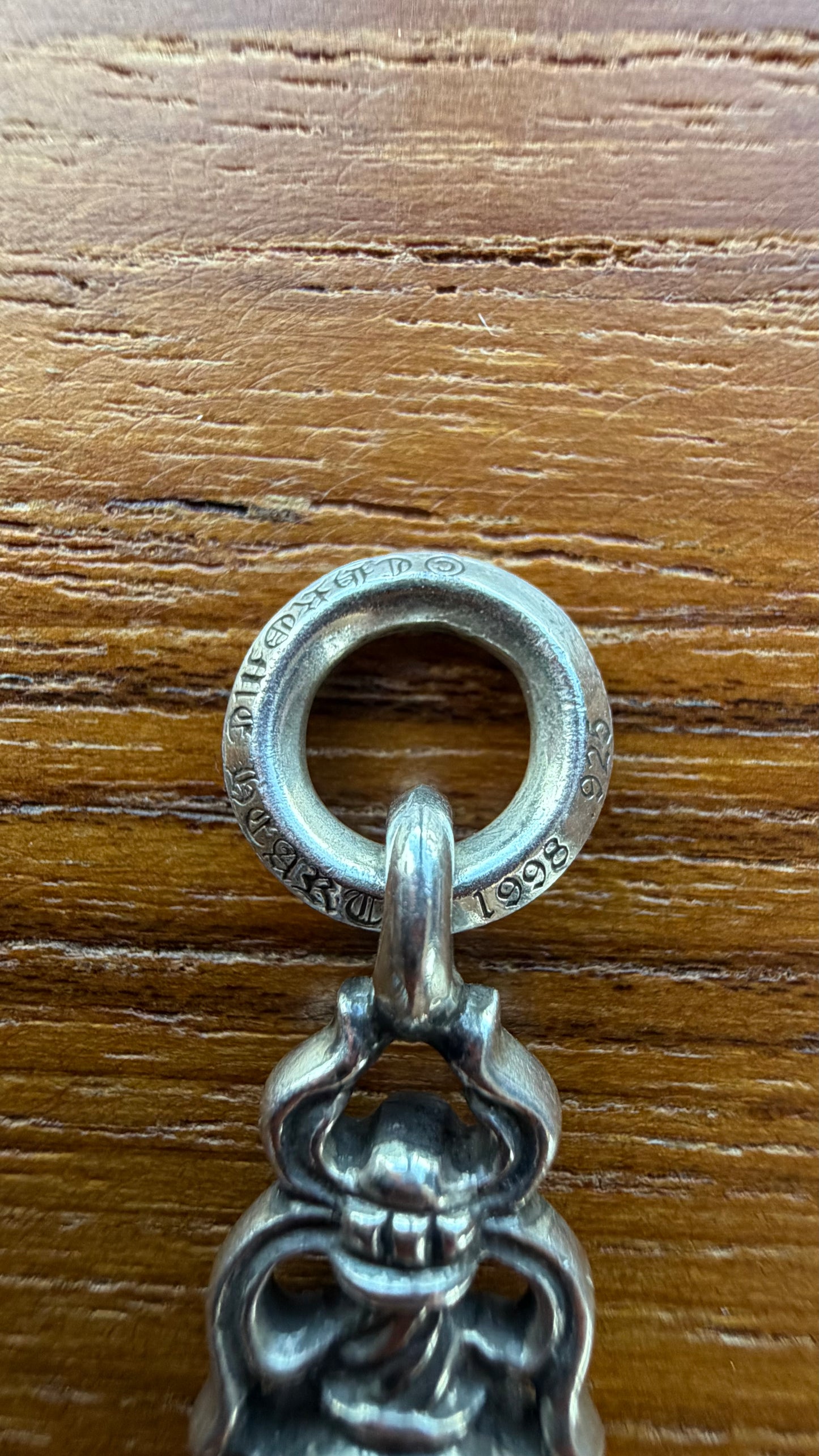 CHROME HEARTS #5 DAGGER BLUE SAPPHIRE/SILVER PENDANT