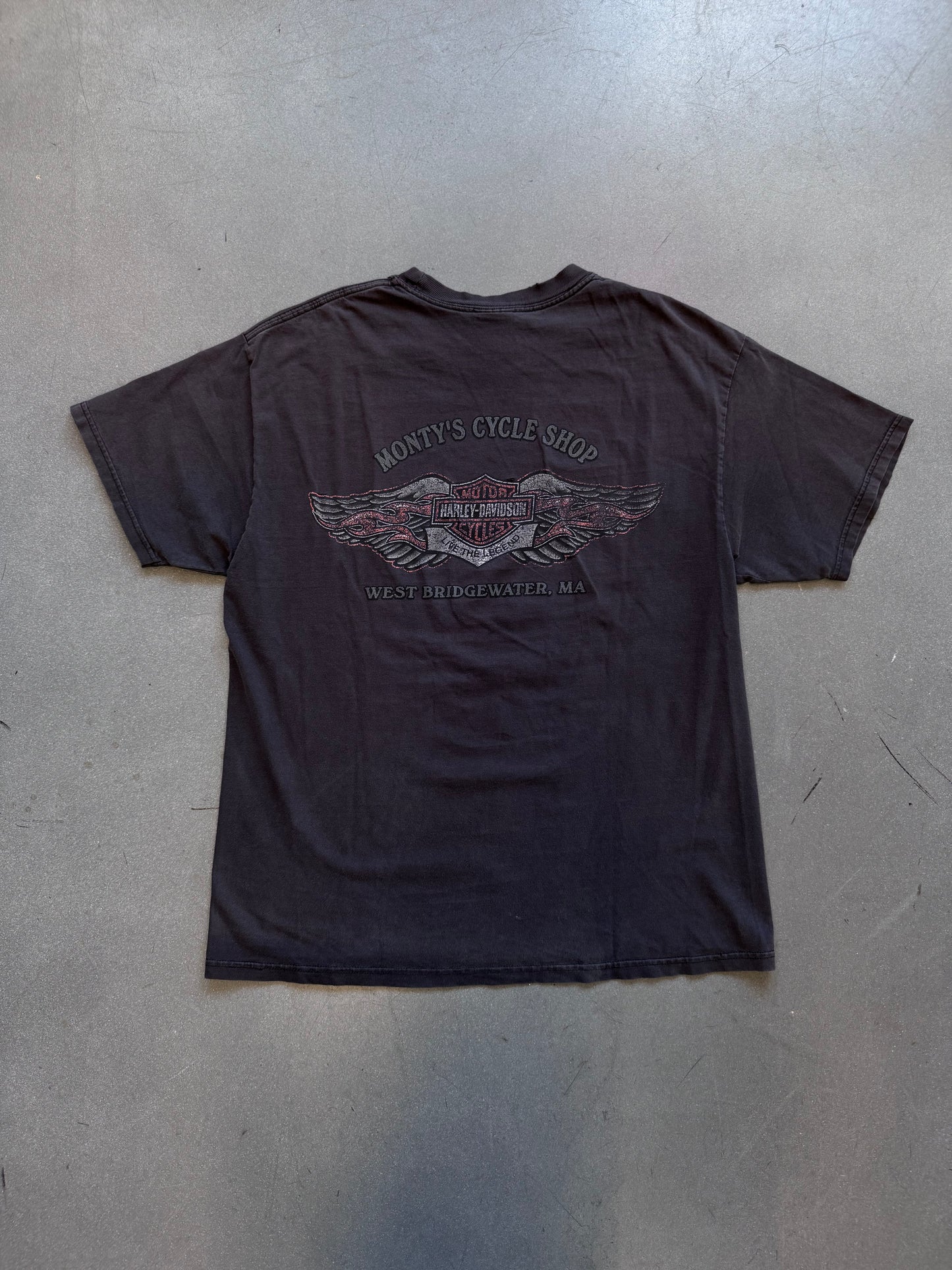 2009 HARLEY-DAVIDSON MONTY'S CYCLE SHOP WEST BRIDGEWATER, MA TEE