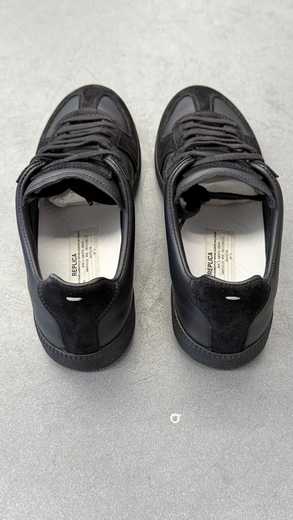 MAISON MARGIELA REPLICA SNEAKERS BLACK/BLACK