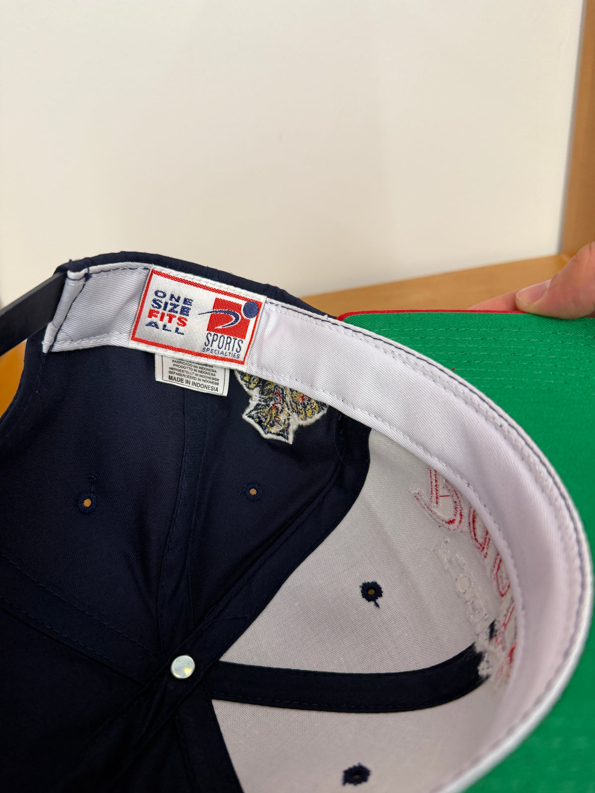 90S FLORIDA PANTHERS SCRIPT SPORTS SPECIALTIES NIKE NHL TAG SNAPBACK HAT