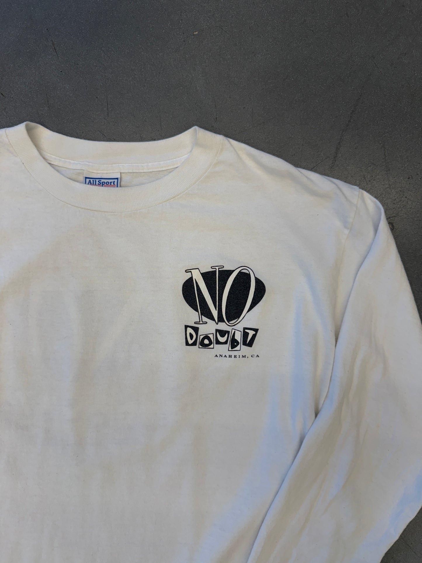 1996 NO DOUBT TRAGIC KINGDOM MULLET LONGSLEEVE TEE (ALL SPORT TAG)