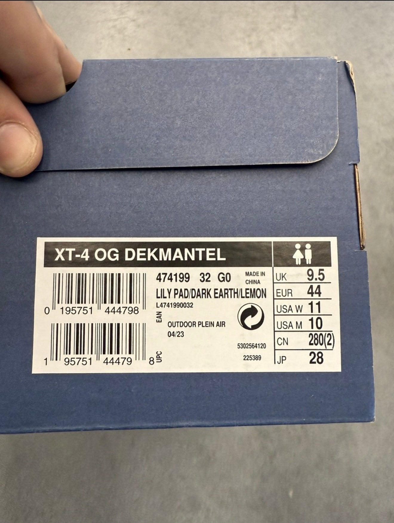 2023 SIZE 10 SALOMON XT-4 OG DEKMANTEL MICHAEL WILLIS AMSTERDAM FOREST (NEW WITH BOX)