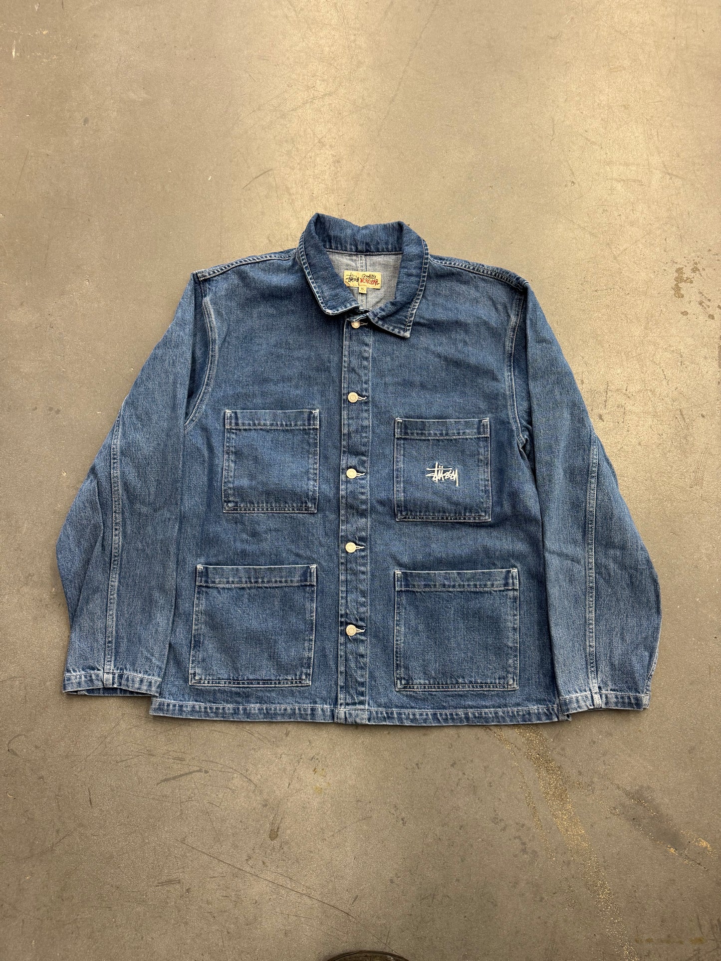 Y2K STUSSY WORKWEAR DENIM JACKET