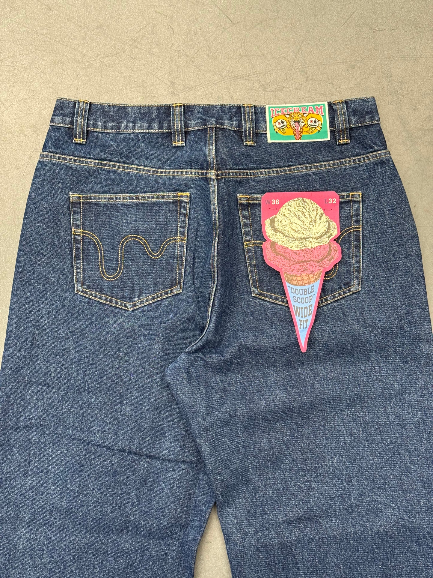 BILLIONAIRE BOYS CLUB RUNNING DOG DOUBLE SCOOP DENIM PANT