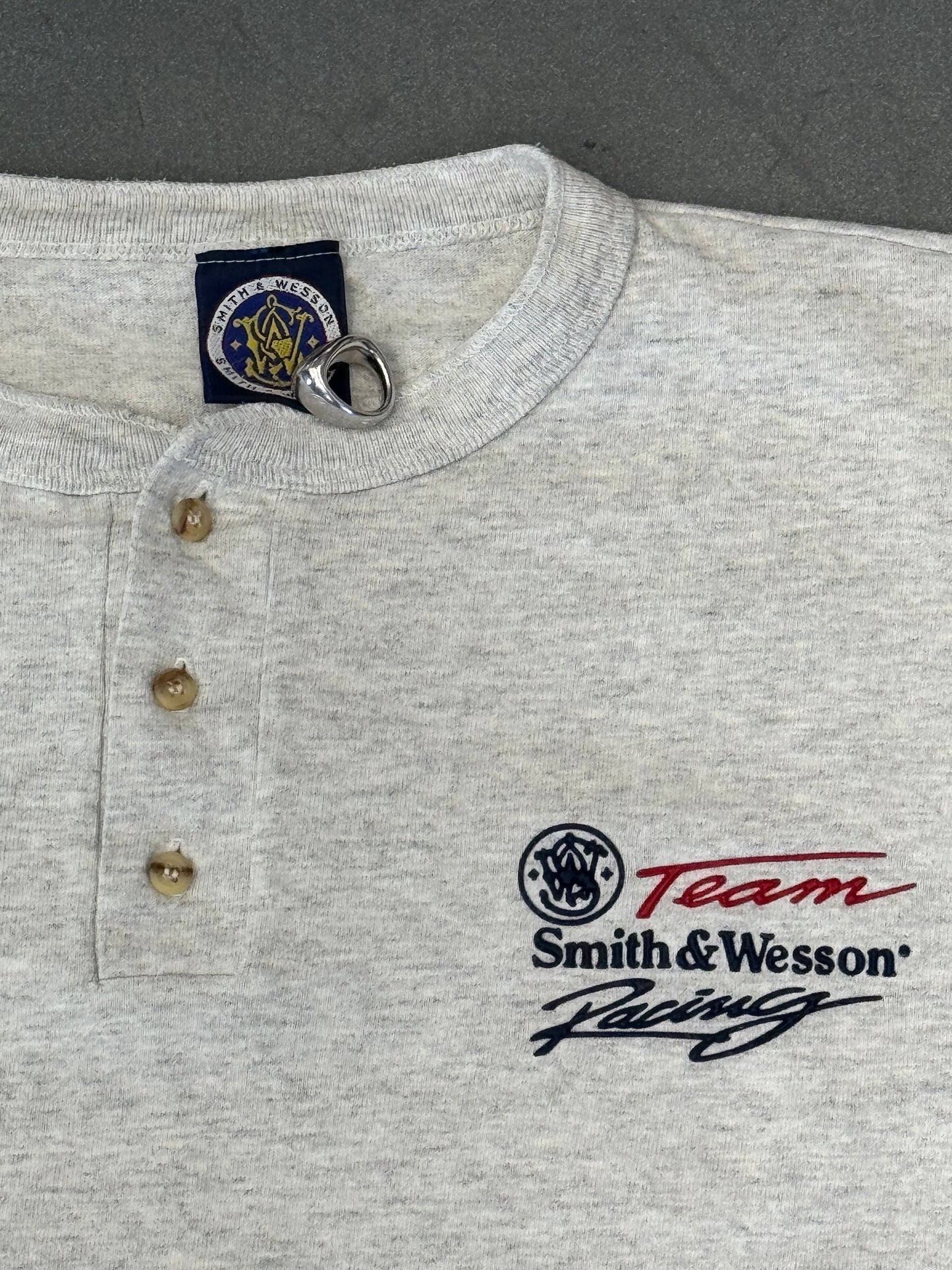 90S TEAM SMITH & WESSON RACING BUTTON-UP TEE