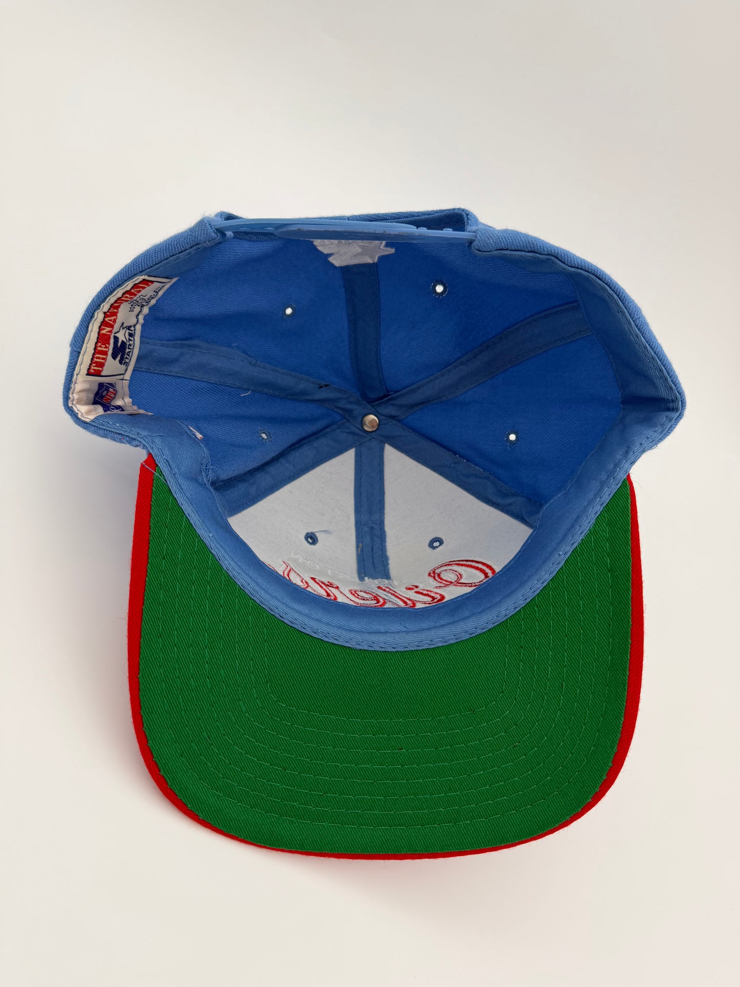 90'S TEAM NFL STARTER HOUSTON OILERS THROWBACK LOGO SNAPBACK HAT (STARTER TAG)