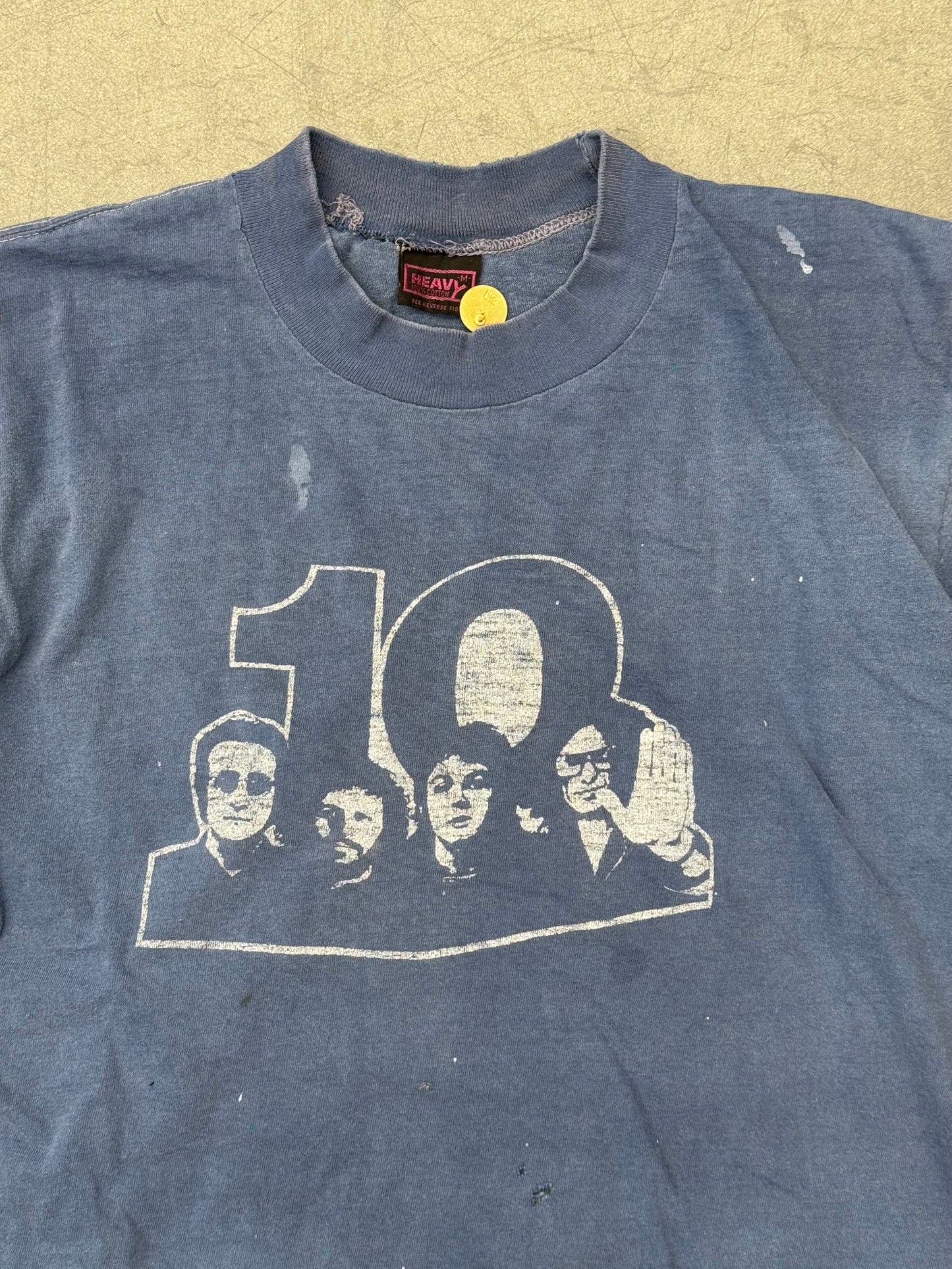 70'S BEATLES 10 YEAR ANNIVERSARY WAXY 106 FM DISTRESSED TEE (HEAVY TAG)