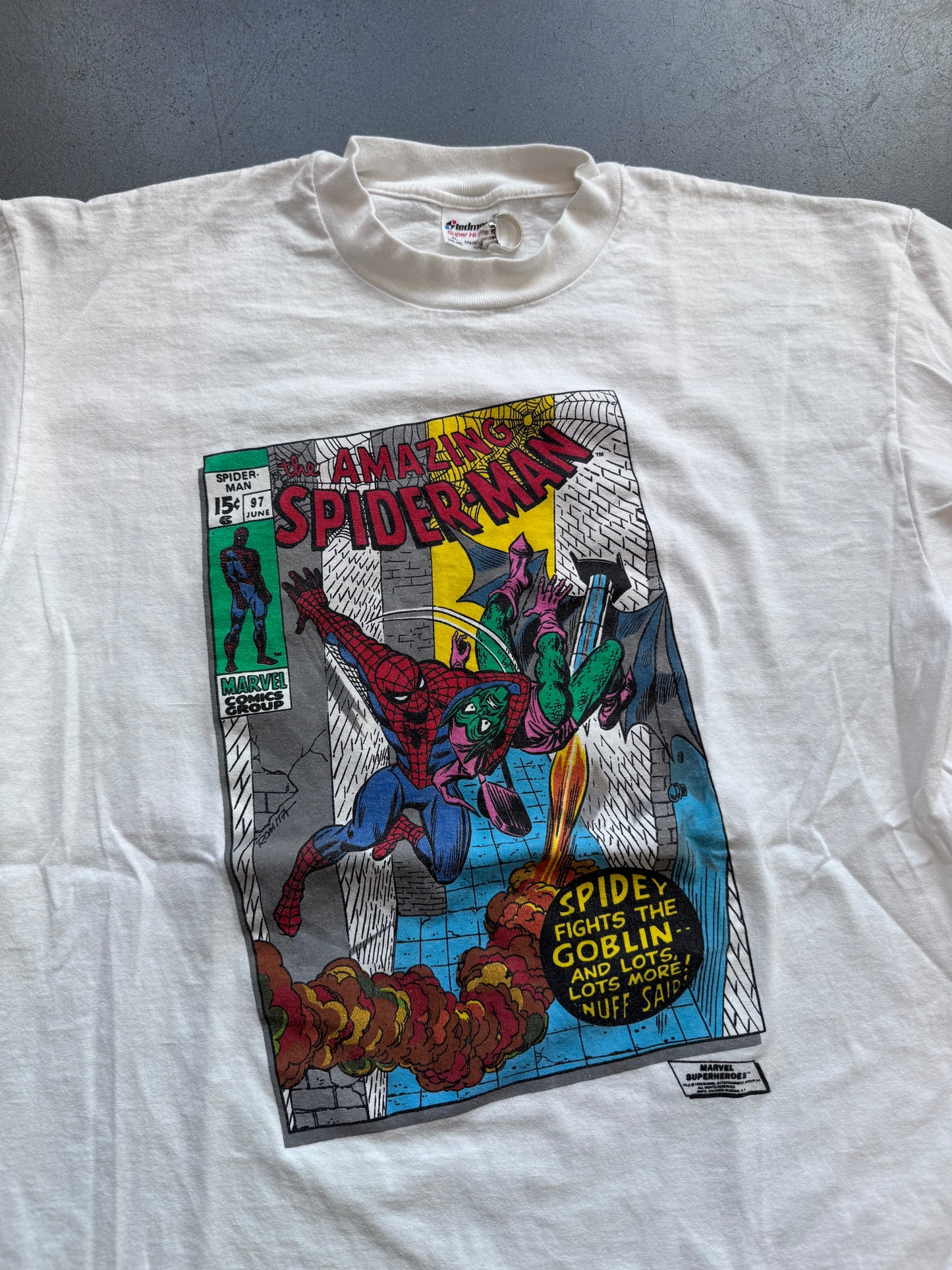 1989 THE AMAZING SPIDER-MAN #97 COMIC TEE (STEDMAN TAG)