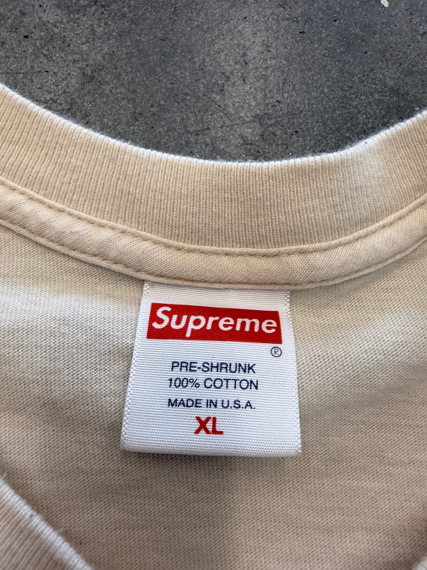 FW18 SUPREME BEDROOM TEE - CREME