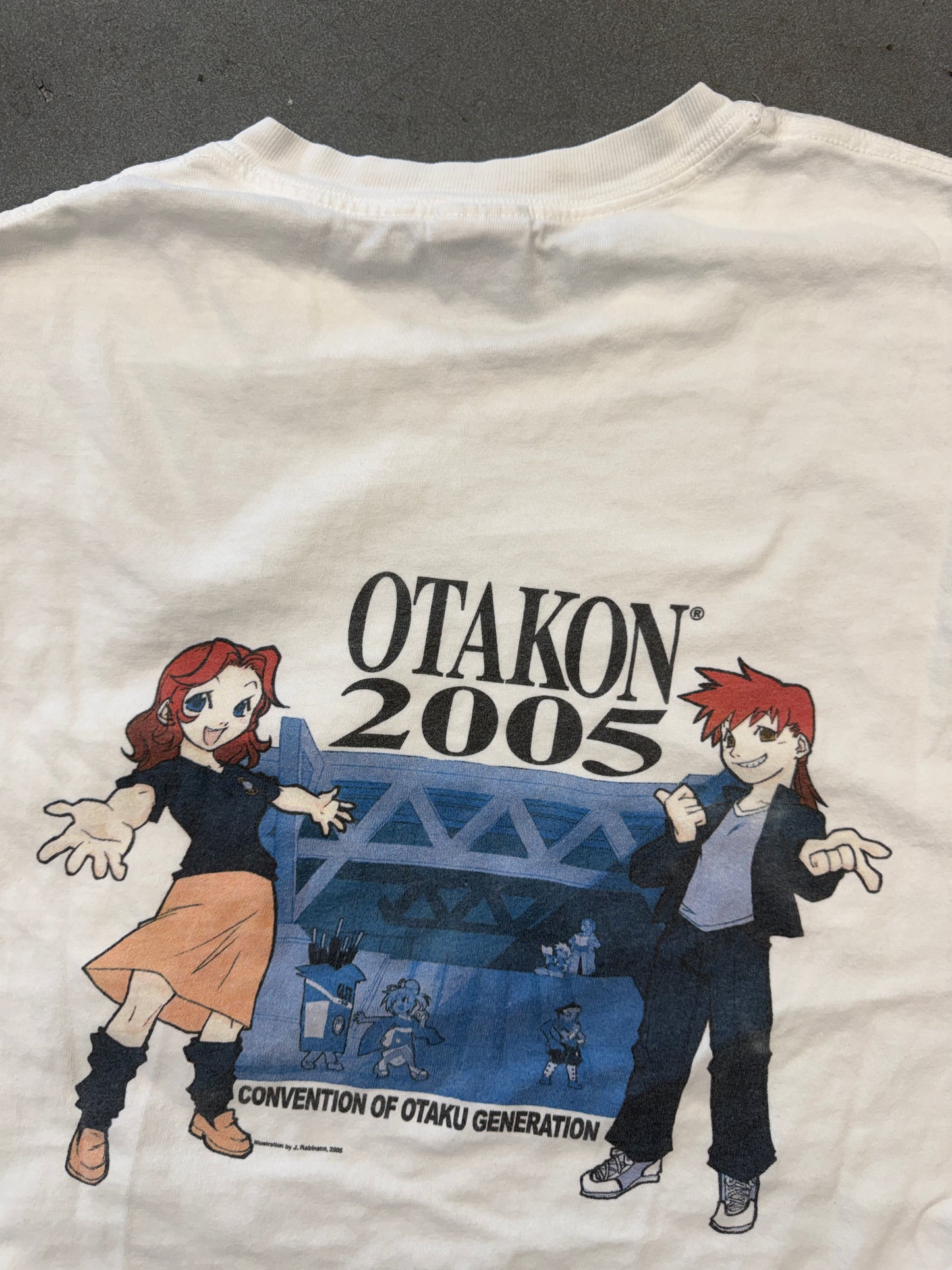 2005 OTAKON CONVENTION OF OTAKU GENERATION POCKET TEE (HANES BEEFY-T TAG)
