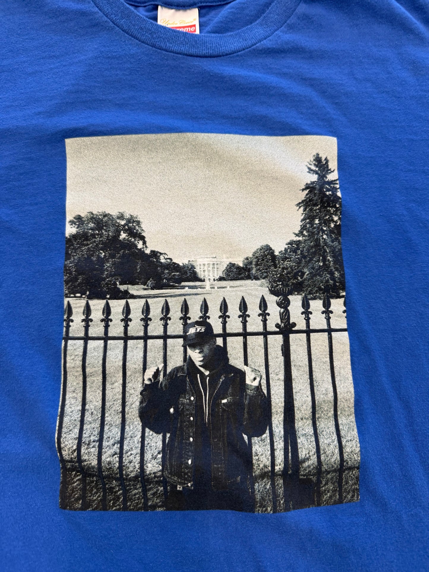 SS18 SUPREME UNDERCOVER/PUBLIC ENEMY WHITE HOUSE TEE - ROYAL