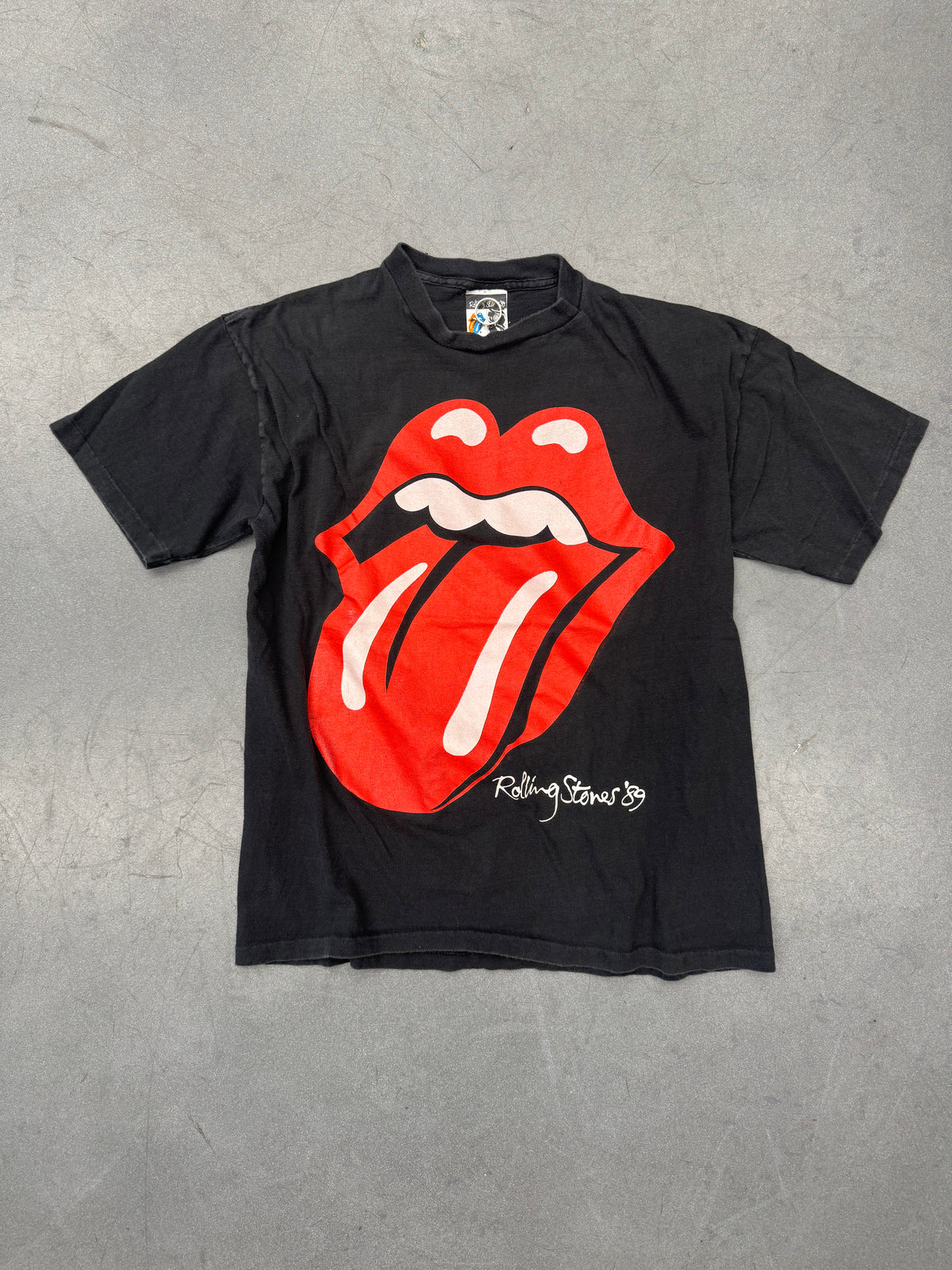 1989 ROLLING STONES NORTH AMERICAN TOUR TEE (HANDTEX TAG)