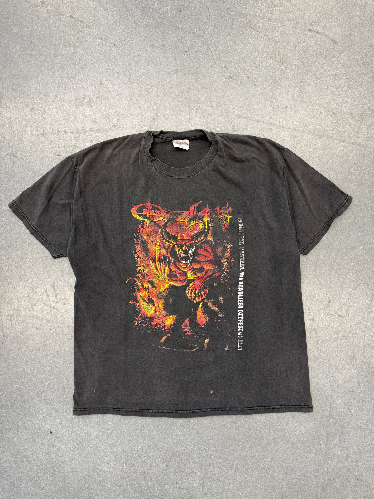 2001 OZZFEST THE GREATEST FUCKIN' SHOW ON EARTH! TOUR TEE (HANES TAG)