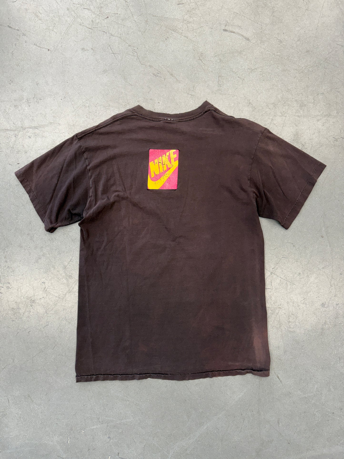 90S JORDAN HALF TONE YELLOW MONTAGE TEE (GREY/RED NIKE TAG)