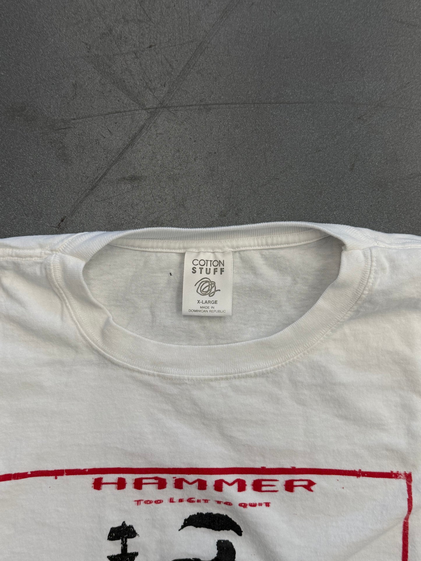 1992 MC HAMMER AND BOYZ II MEN DON'T HURT 'EM WORLD TOUR TEE (COTTON STUFF TAG)