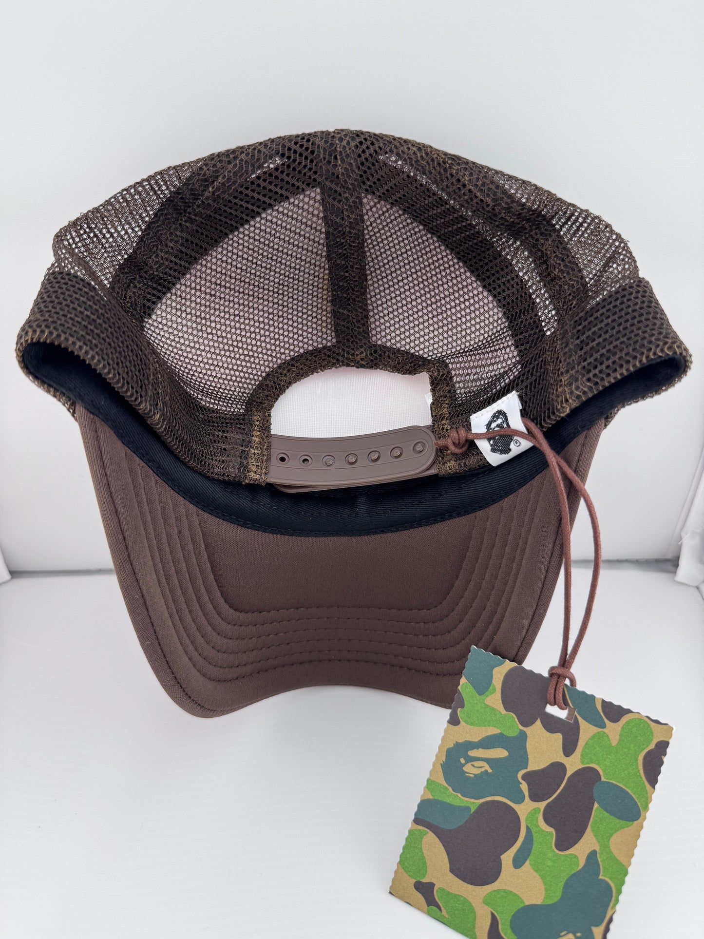 A BATHING APE BAPE X KIDSUPER STA LOGO RHINESTONE TRUCKER CAP (NEW)