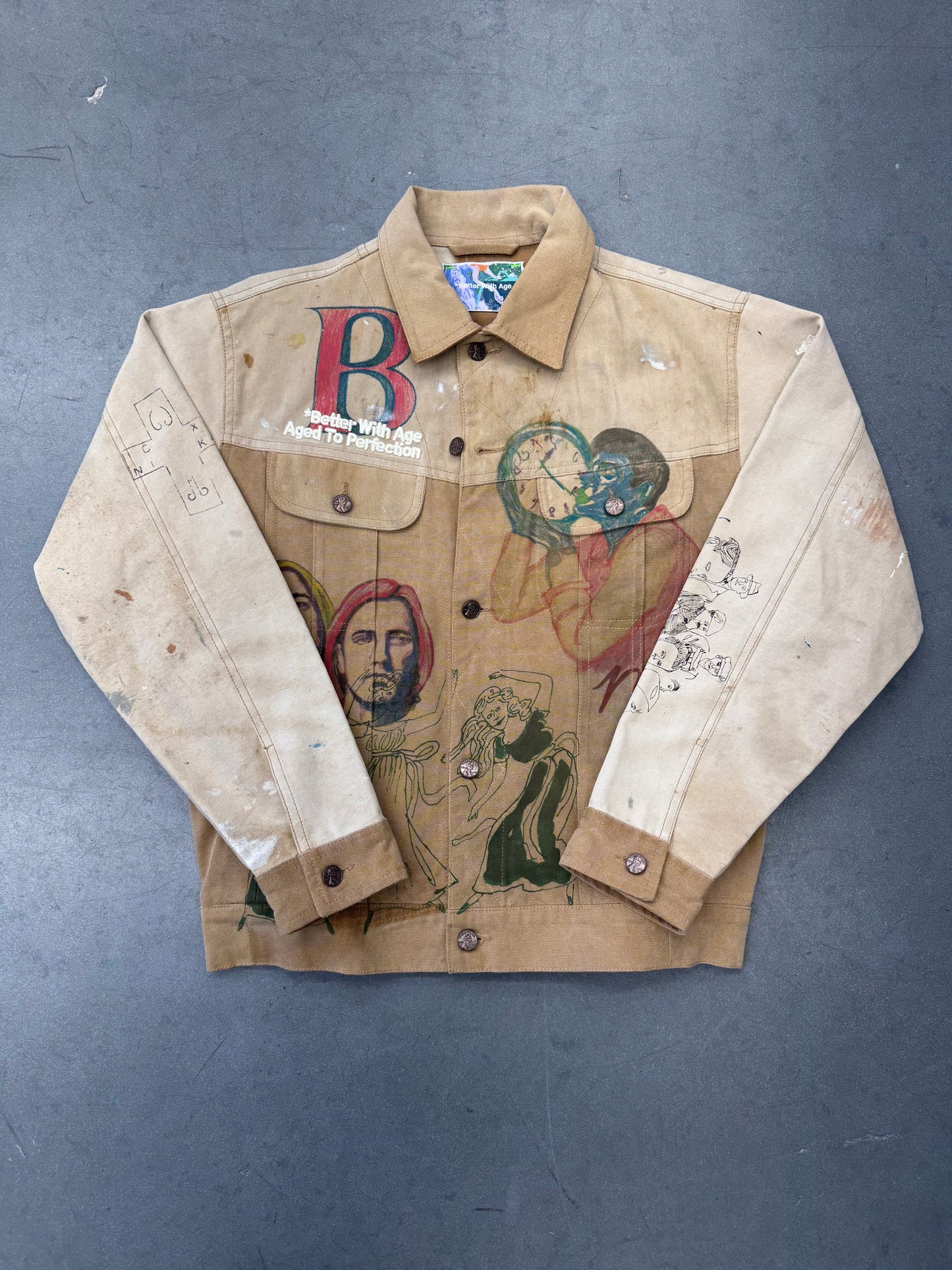 BETTER WITH AGE HARRISON RECONSTRUCTED TRUCKER JACKET