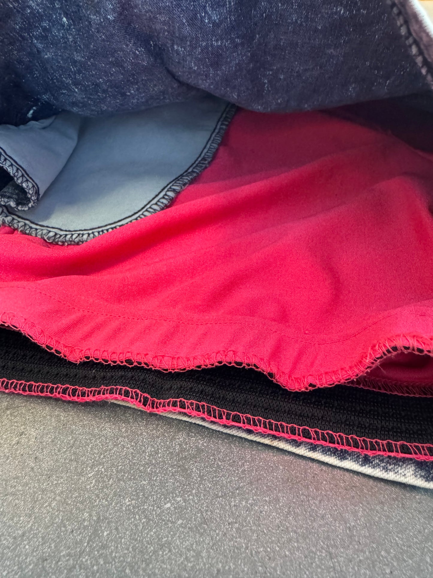 1990 NIKE AIR TECH CHALLENGE COURT DENIM TENNIS SHORTS ANDRE AGASSI