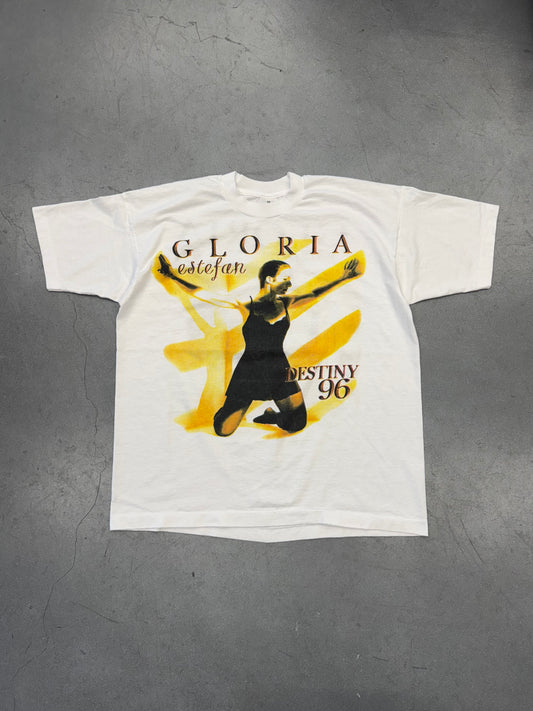1996 BOOTLEG GLORIA ESTEFAN DESTINY TOUR TEE (CUT FOTL TAG)