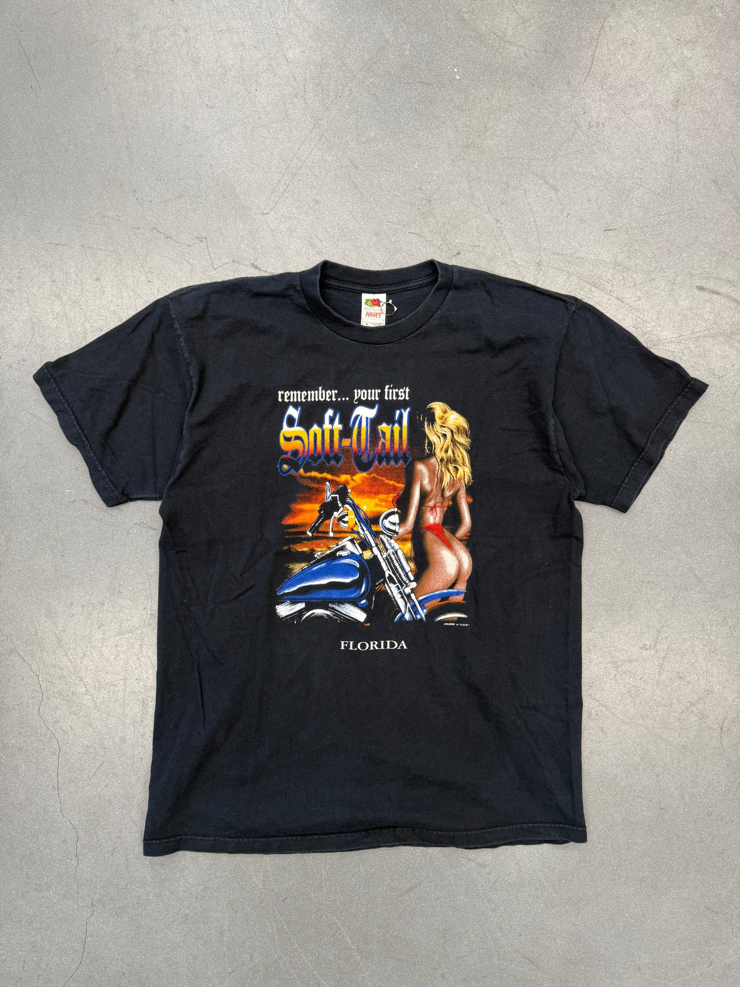 Y2K REMEMBER YOUR FIRST SOFT-TAIL FLORIDA TEE (FOTL TAG)