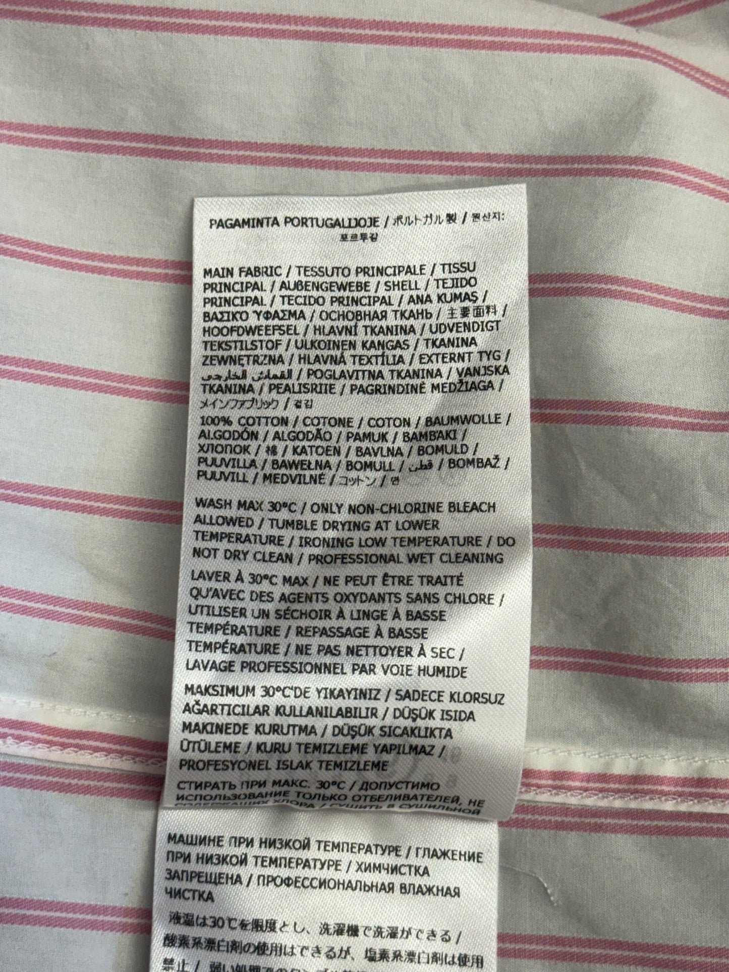SS26 SUPREME MM6 MAISON MARGIELA STRIPE SHIRT - PINK