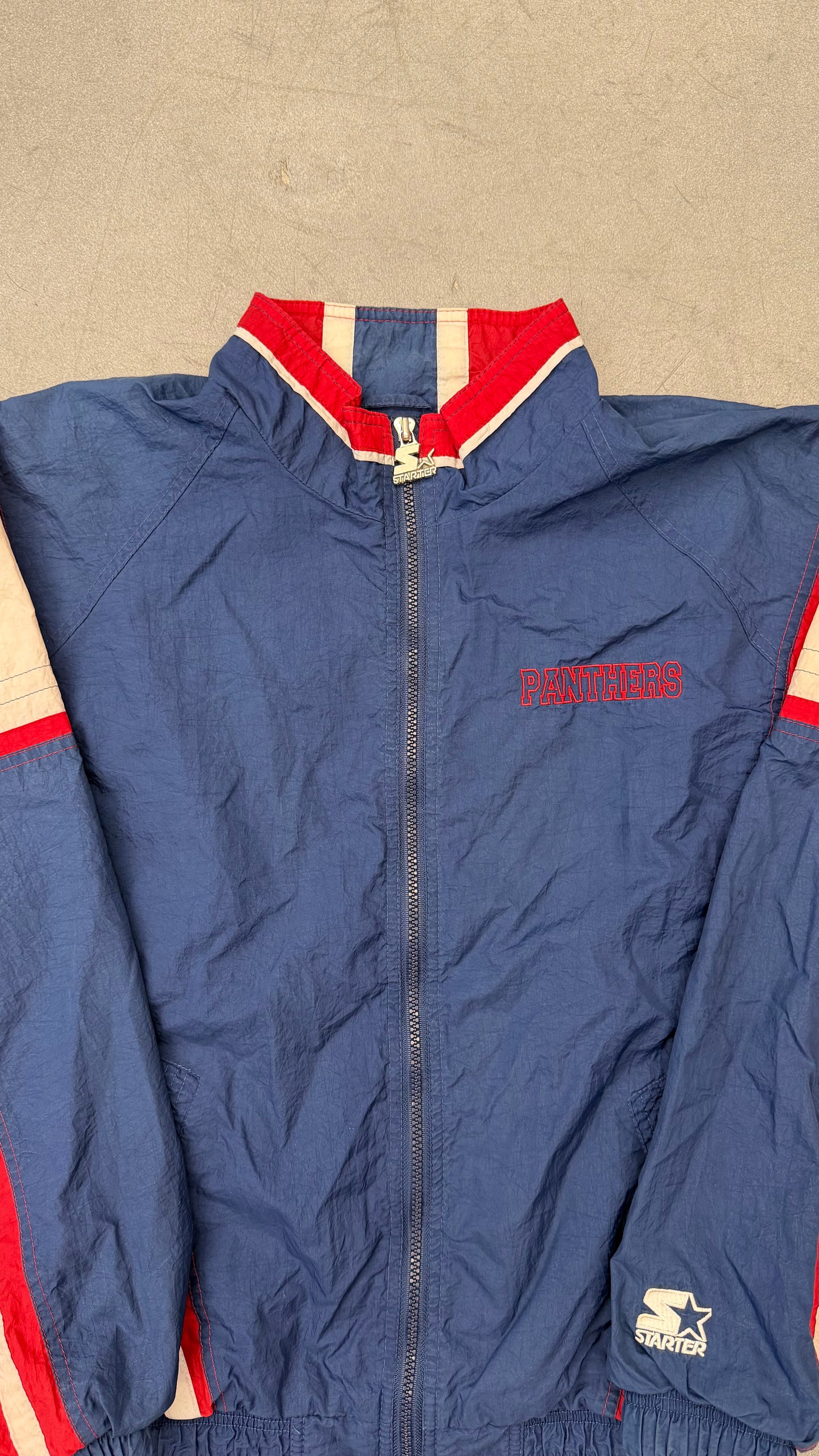 90S STARTER FLORIDA PANTHERS NHL HOCKEY ZIP-UP WINDBREAKER JACKET