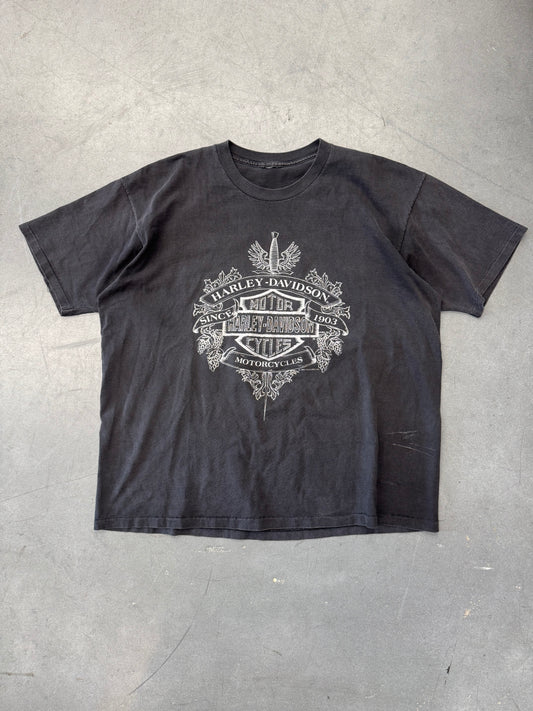 1992 HARLEY-DAVIDSON PROFESSOR'S CYCLE PRODUCTS NEW ORLEANS, LA. TEE (PULLED TAG)