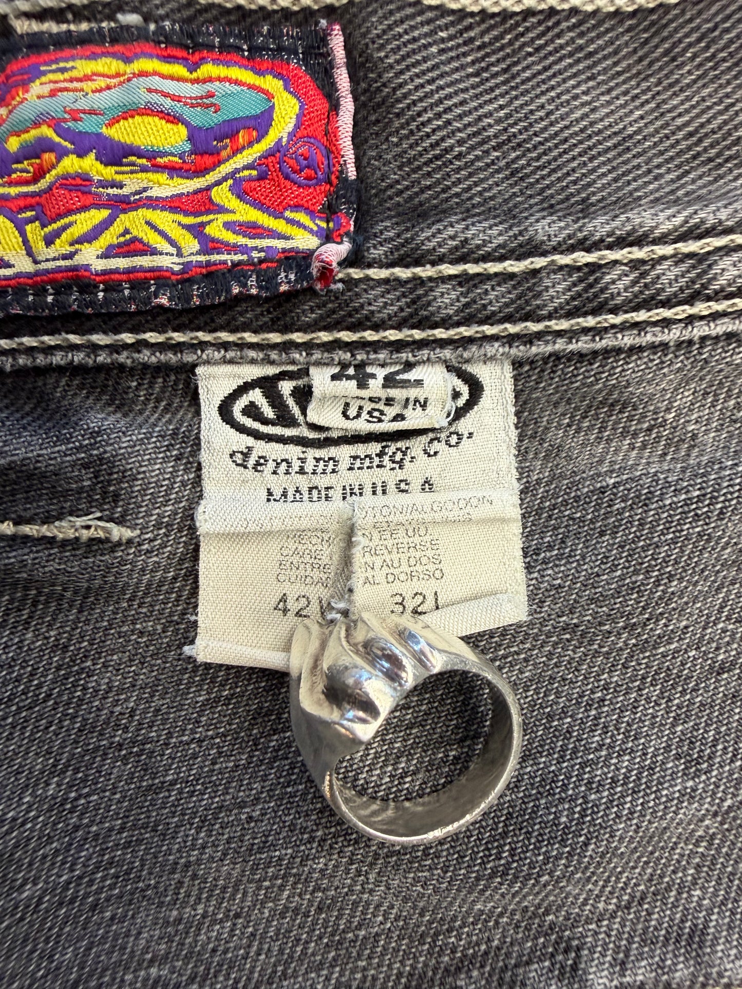 Y2K CUSTOM 1/1 JNCO PATCH SKATE JEANS (MADE OF 3 VINTAGE PAIRS)