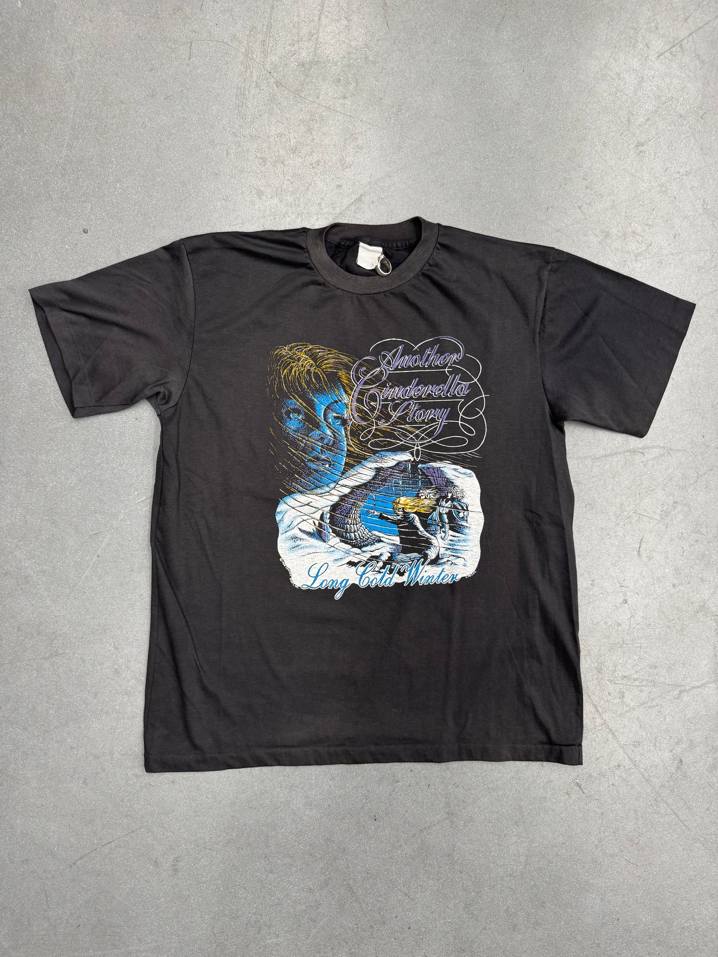 1988 CINDERELLA "LONG COLD WINTER" ALBUM TEE (FADED TAG)