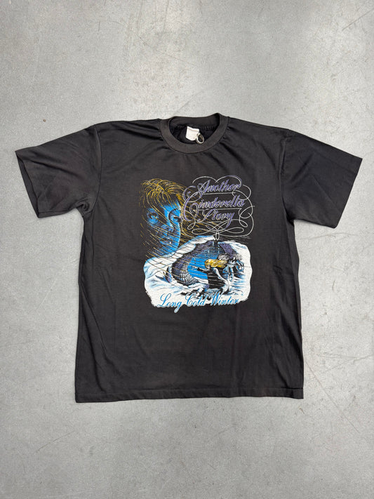 1988 CINDERELLA "LONG COLD WINTER" ALBUM TEE (FADED TAG)