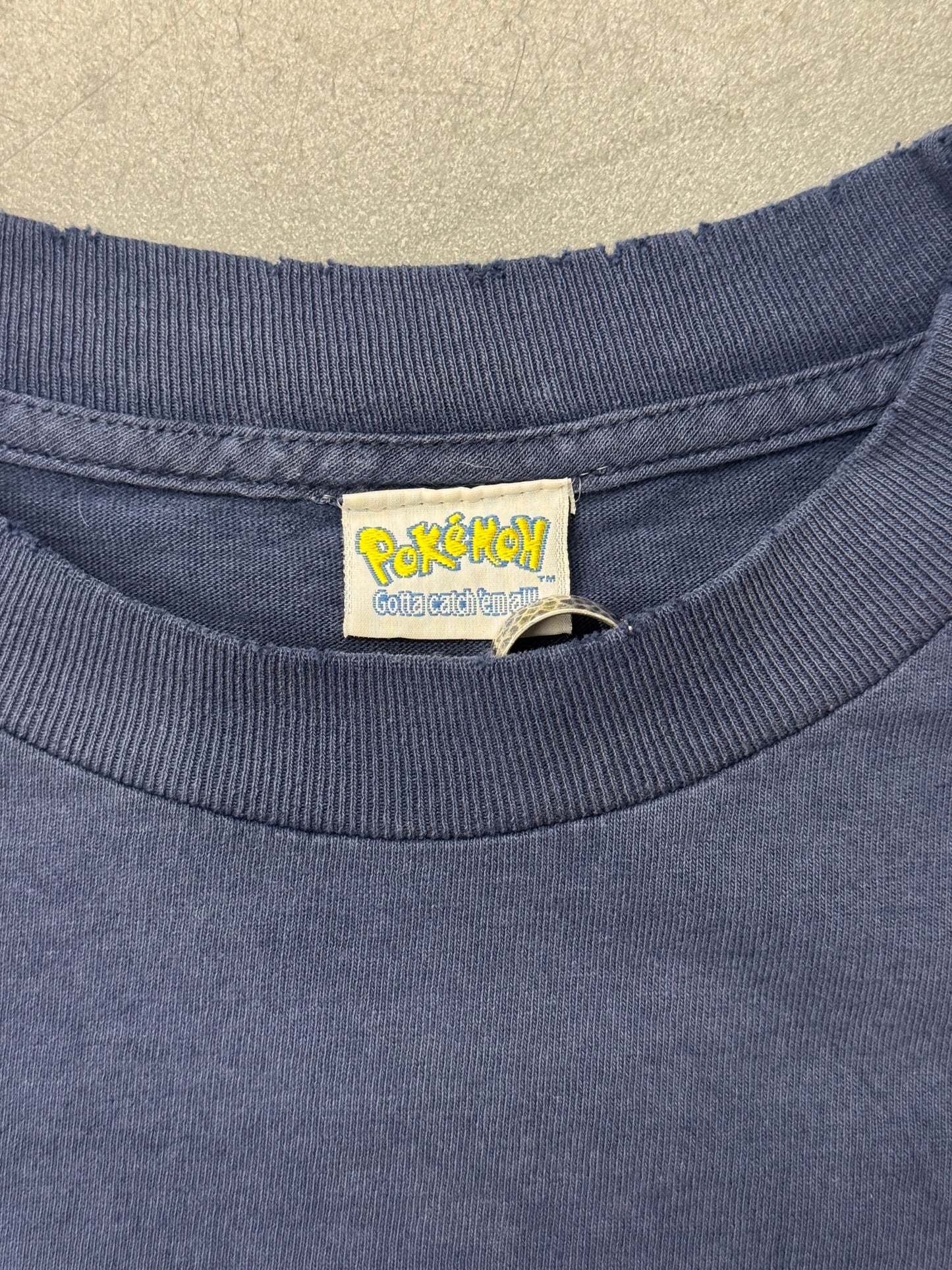 1999 POKEMON GOTTA CATCH 'EM ALL BORN TO BATTLE  TEE (POKEMON TAG)