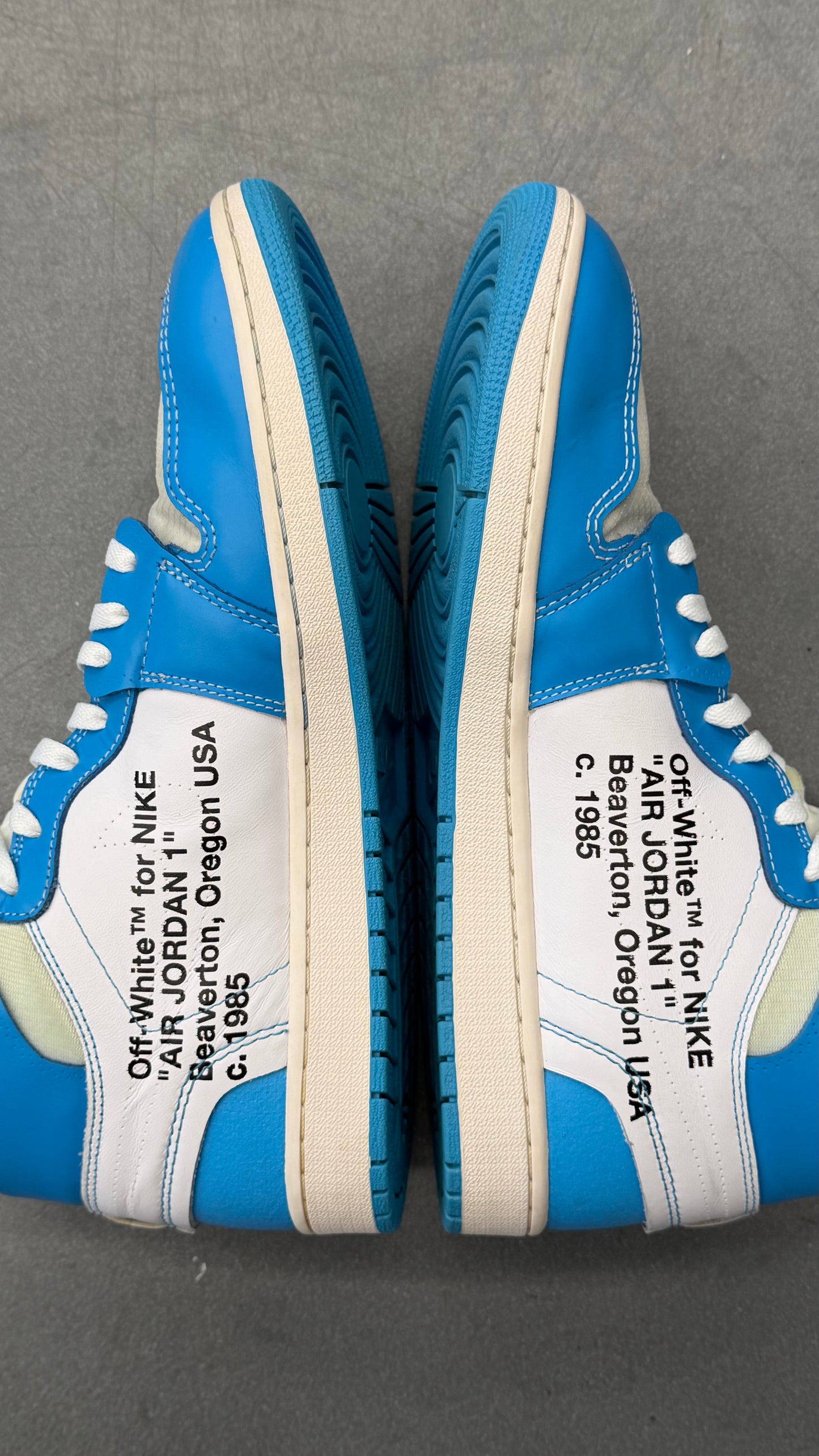 2018 OFF-WHITE X AIR JORDAN 1 RETRO HIGH OG "UNC"