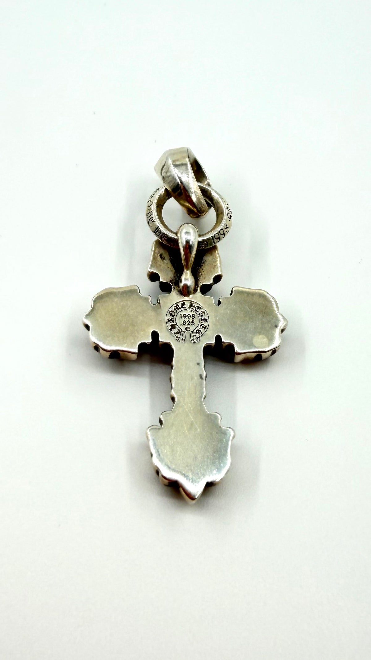CHROME HEARTS FILIGREE CROSS WITH BALE SILVER PENDANT