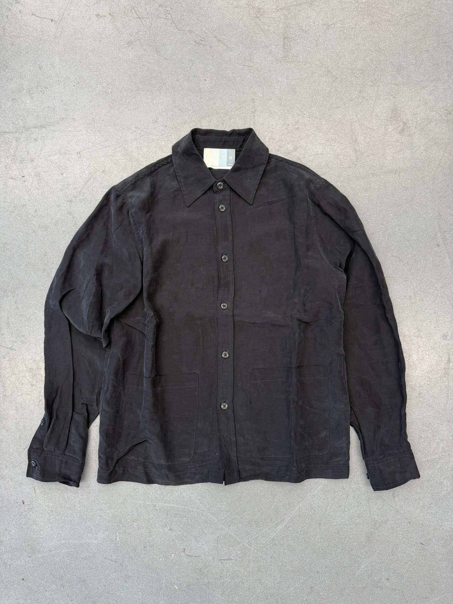 SS23 KITH CUPRO LONG SLEEVE BUTTON UP SHIRT