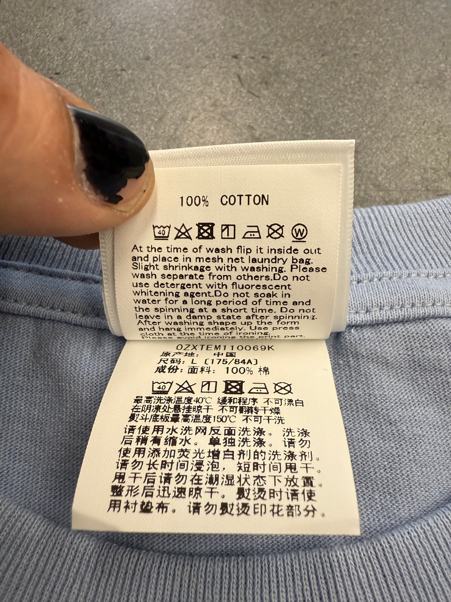 SS23 BAPE POPSICLE TEE - BLUE (L) (NEW IN BAG)