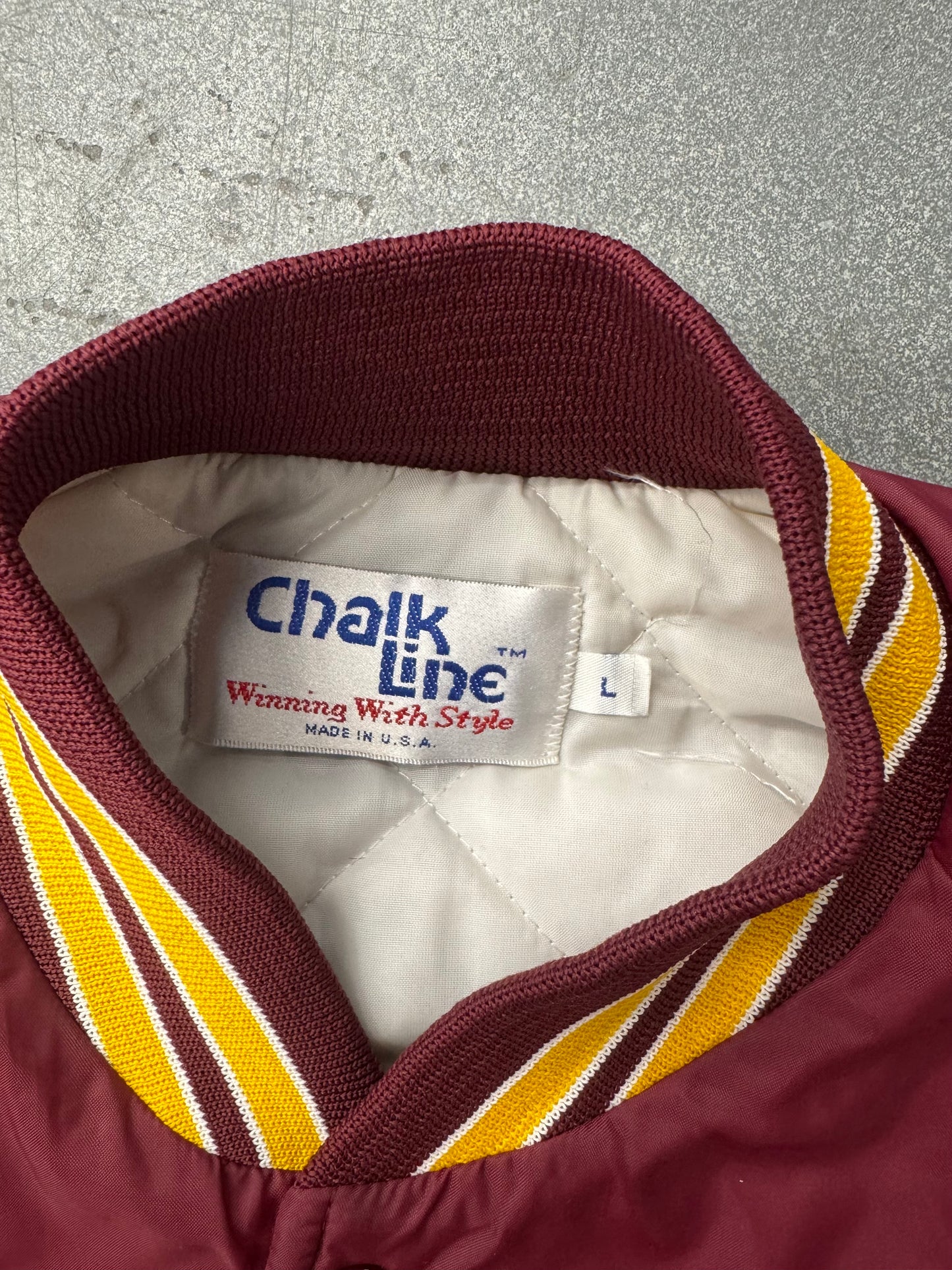 90S CHALK LINE FSU SEMINOLES NYLON VARSITY JACKET