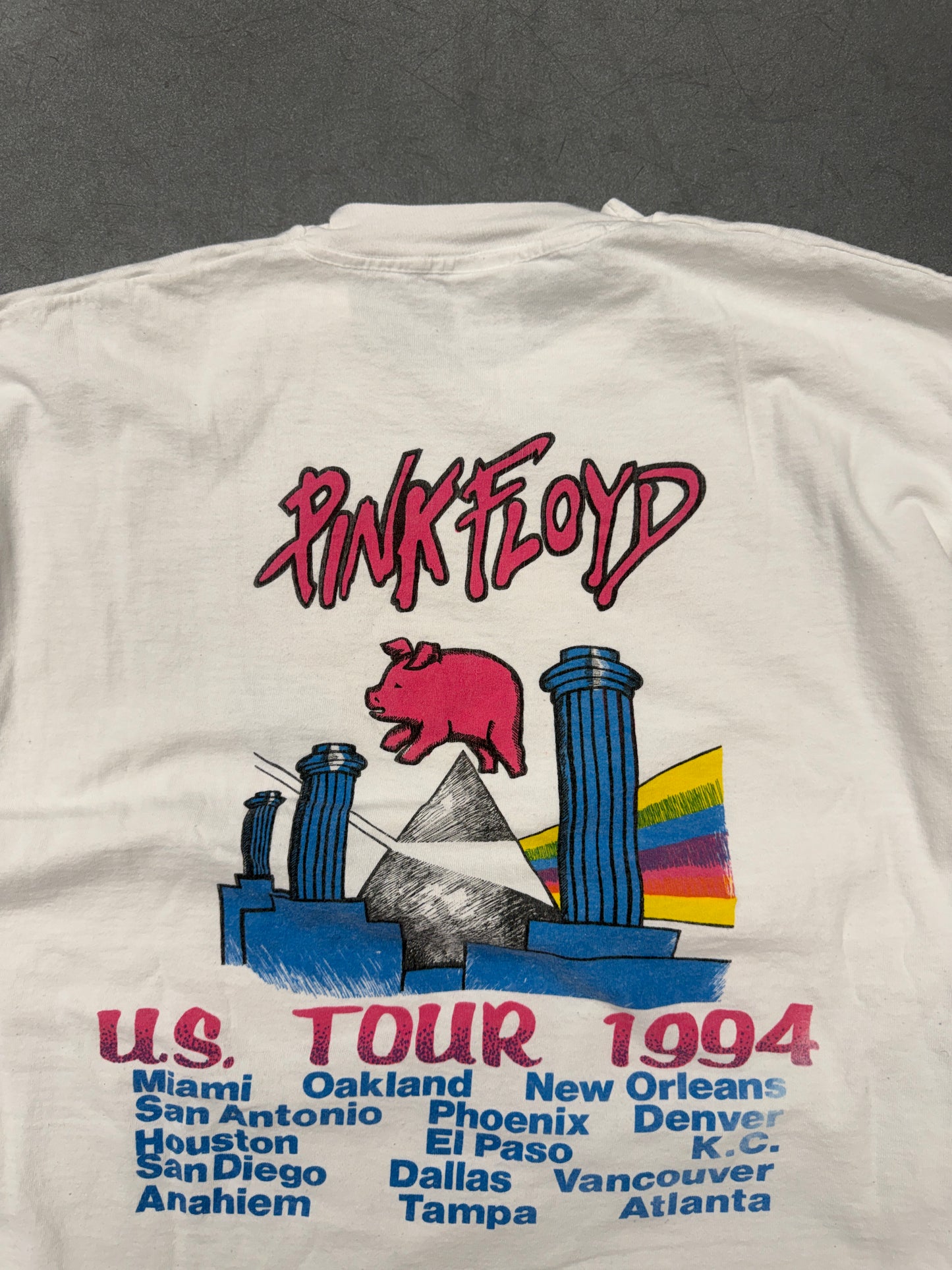 1994 PINK FLOYD U.S. TOUR THEY'VE BEEN BUILDING UP TO THIS! TEE (FOTL TAG)