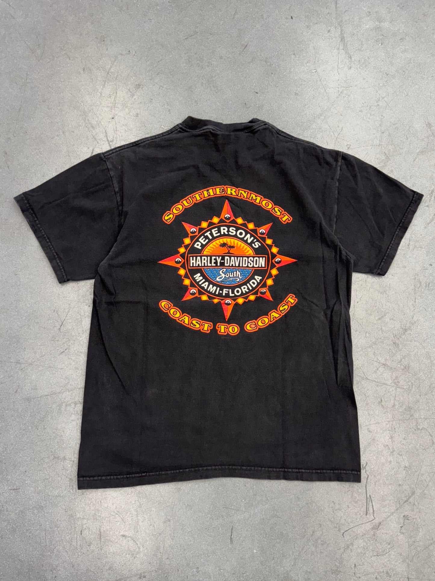 2000 HARLEY-DAVIDSON SOUTHERNMOST COAST TO COAST PETERSON'S MIAMI-FLORIDA TEE